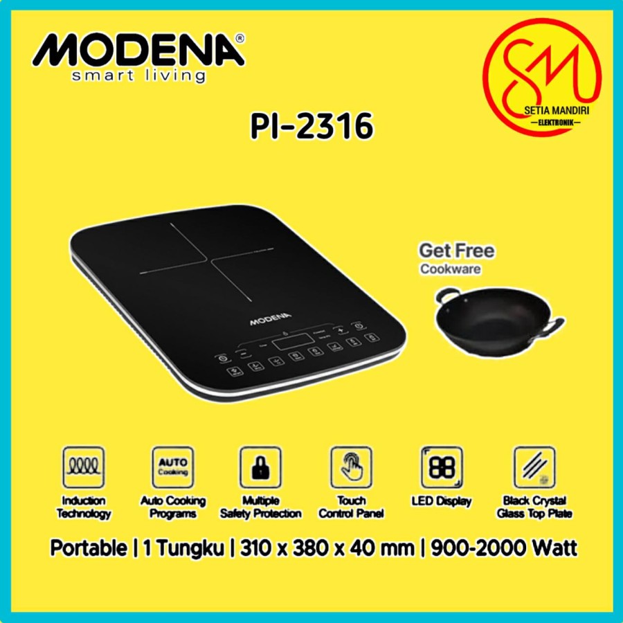 Jual MODENA PORTABLE INDUCTION COOKER - ESSENTE PI 2316 | Shopee Indonesia