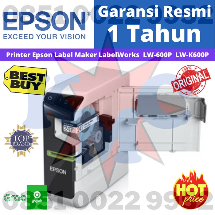 Jual EPSON LABEL WORKS LW 600P BLUETOOTH PC CONNECTABLE LABEL PRINTER