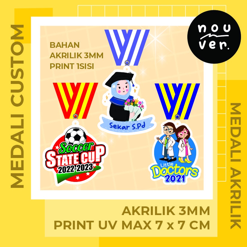 Jual MEDALI AKRILIK CUSTOM | Shopee Indonesia