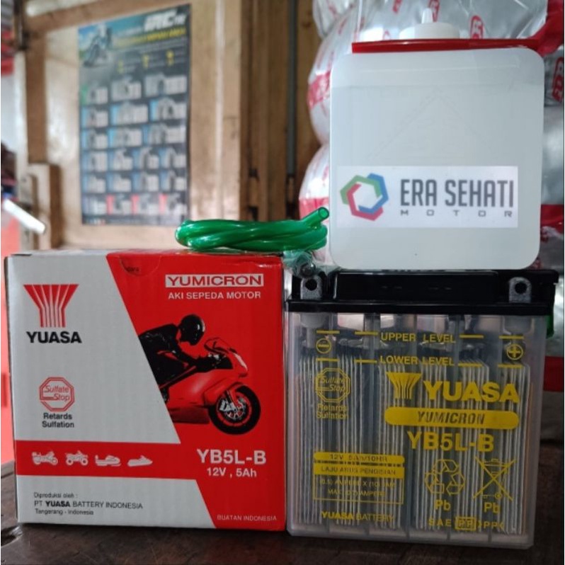 Jual N AKI YB5L-B YUASA KIT ORIGINAL | Shopee Indonesia