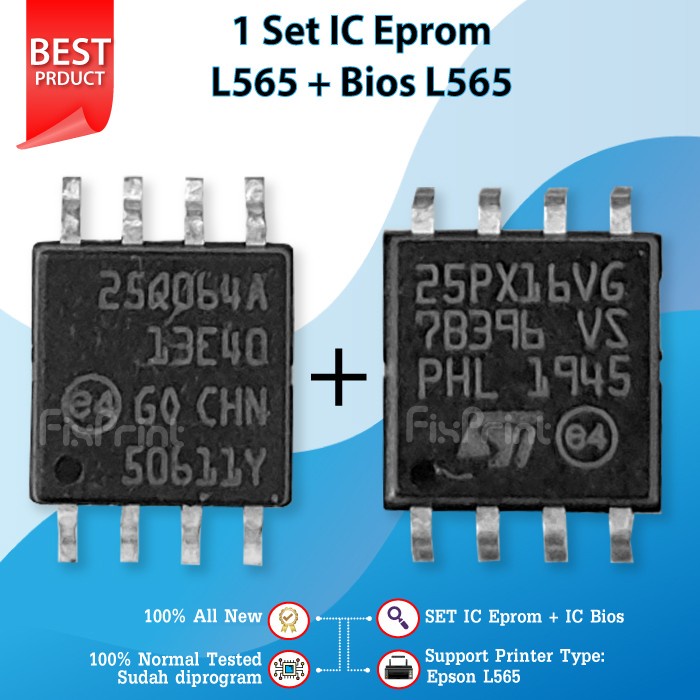 Jual IC Eprom L565 + Bios L565 Firmware Printer Epson L-565 25PX16 ...