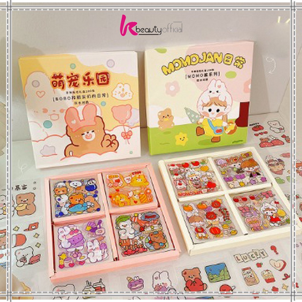 Jual KB-C473 Stiker 2D Isi 100pcs Sticker Aesthetic Karakter / Stiker ...