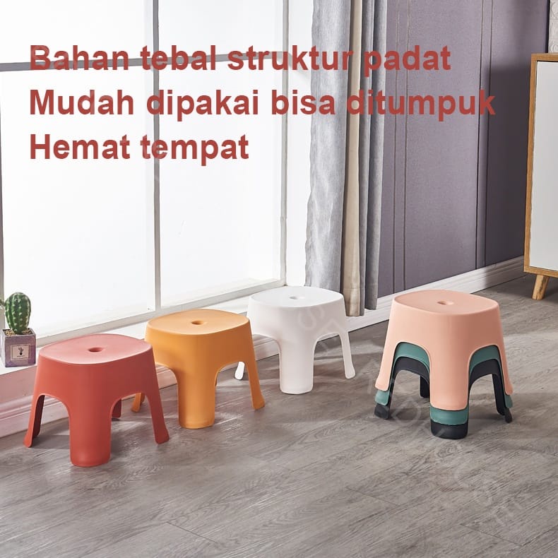 Jual Bangku Jongkok Plastik/kursi Jongkok /dingklik Warna Pastel/kursi ...