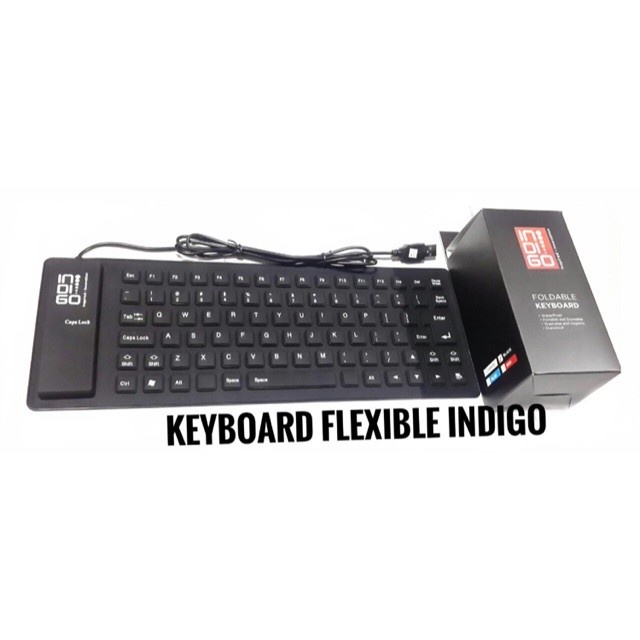 Jual Keyboard elastis flexible Indigo anti air | Shopee Indonesia