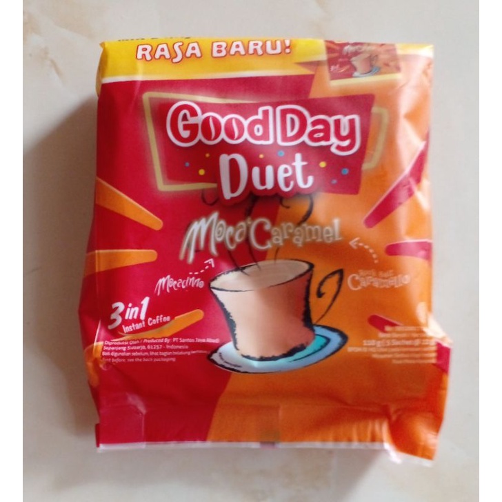 Jual Kopi good day duet per pack isi 5 exp lama | Shopee Indonesia