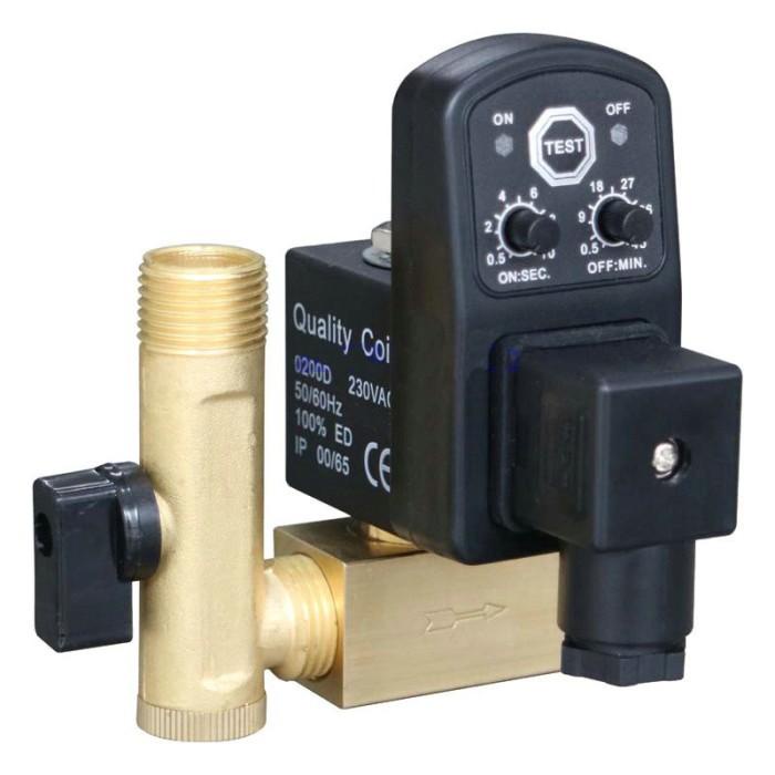 AC 220V 1/2" BSP Electric Brass Solenoid Valve – High Temperature Steam – NC