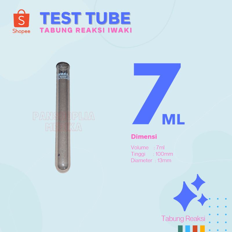 Jual Tabung Reaksi Iwaki | Tes Tube 13x100mm | Shopee Indonesia