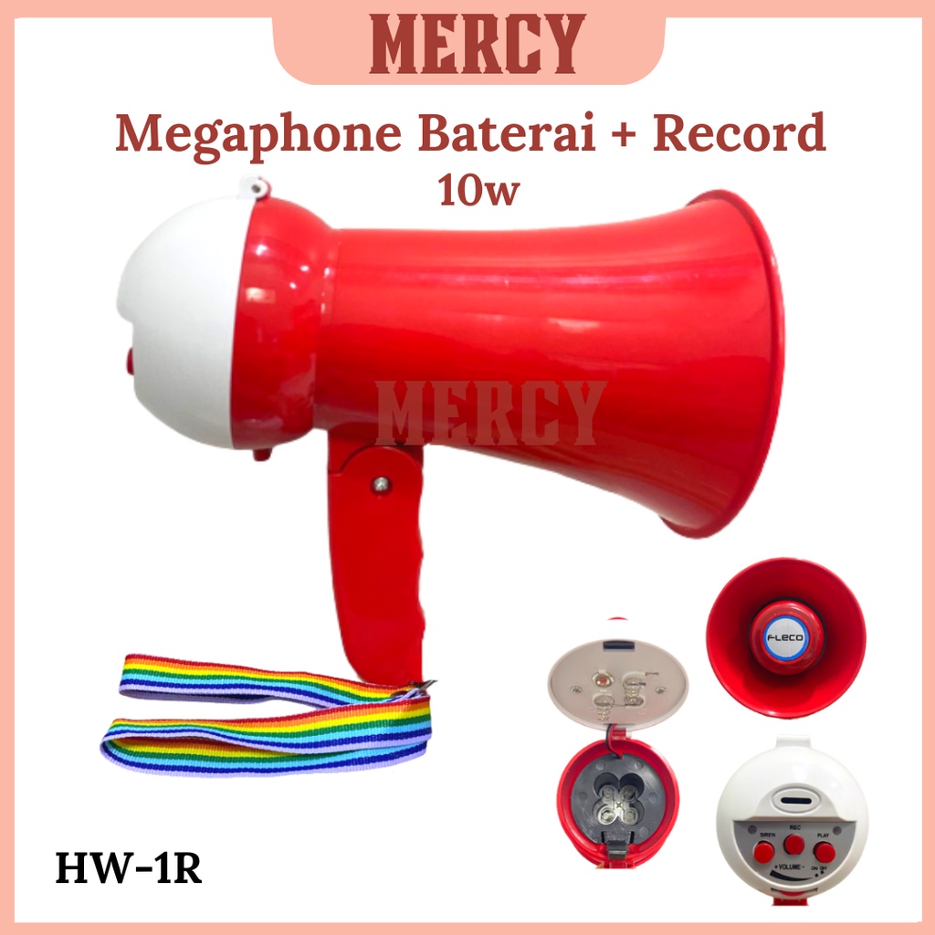 Jual TOA Megaphone MINI LIPAT HW1R/ MEGAPHONE Baterai HW1R / HAND MEGAPHONE Shopee Indonesia