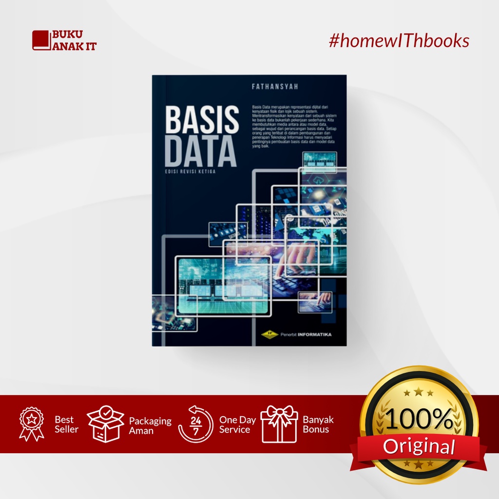 Jual BUKU BASIS DATA REVISI KETIGA | FATHANSYAH | PENERBIT INFORMATIKA ...