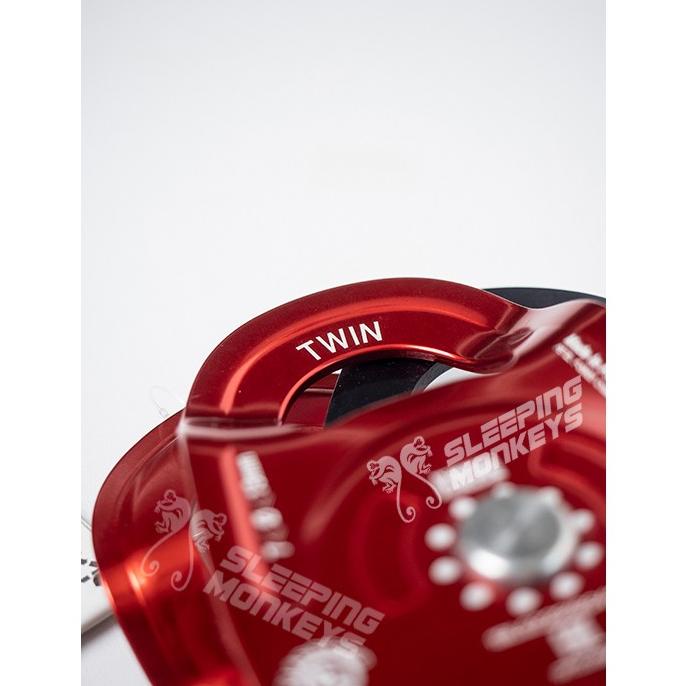 Petzl Seilrollen P65A Twin Red