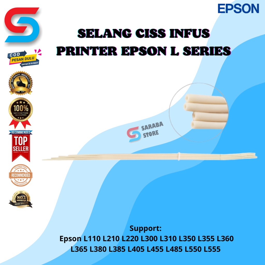 Jual Selang Ciss Infus Printer Epson L Series L110 L120 L210 L300 L350 L355 Used Shopee Indonesia 0298