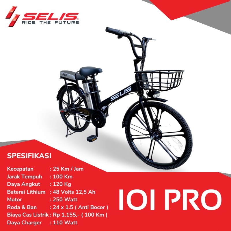 Jual SELIS - EBike Sepeda Listrik Tipe IOI Pro | Shopee Indonesia