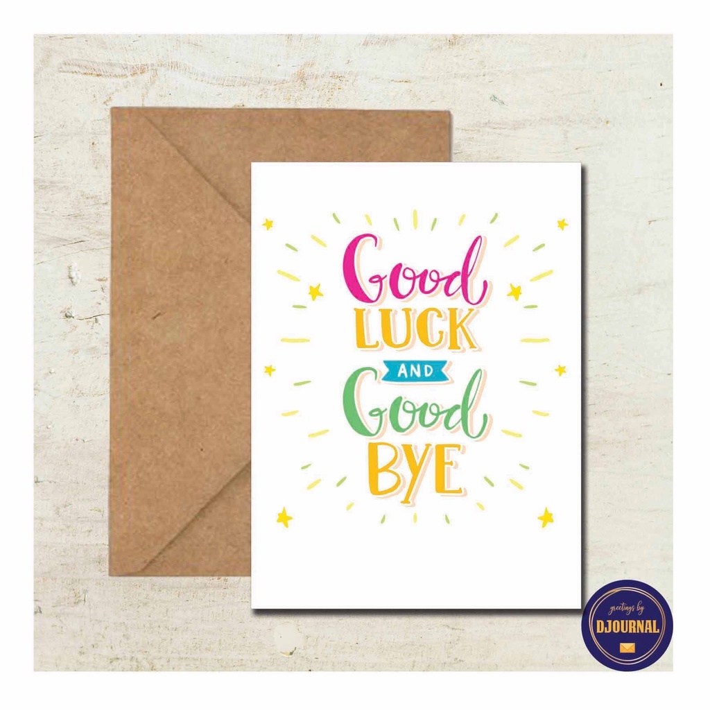 Jual Kartu Ucapan Perpisahan Kantor Coworker Farewell Greeting Card