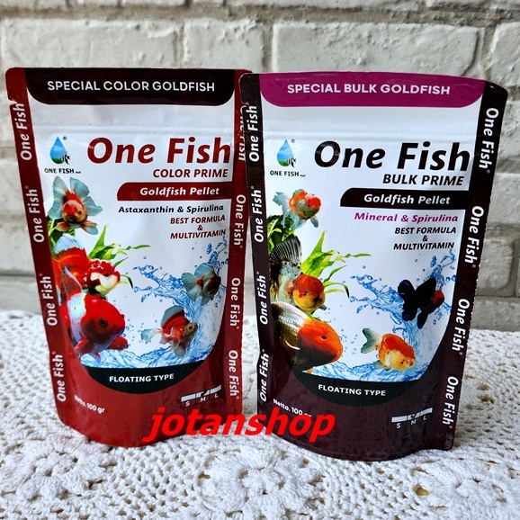 Jual ONE FISH COLOR BULK PRIME GOLDFISH PELLET PAKAN MAKANAN MAS KOKI ...