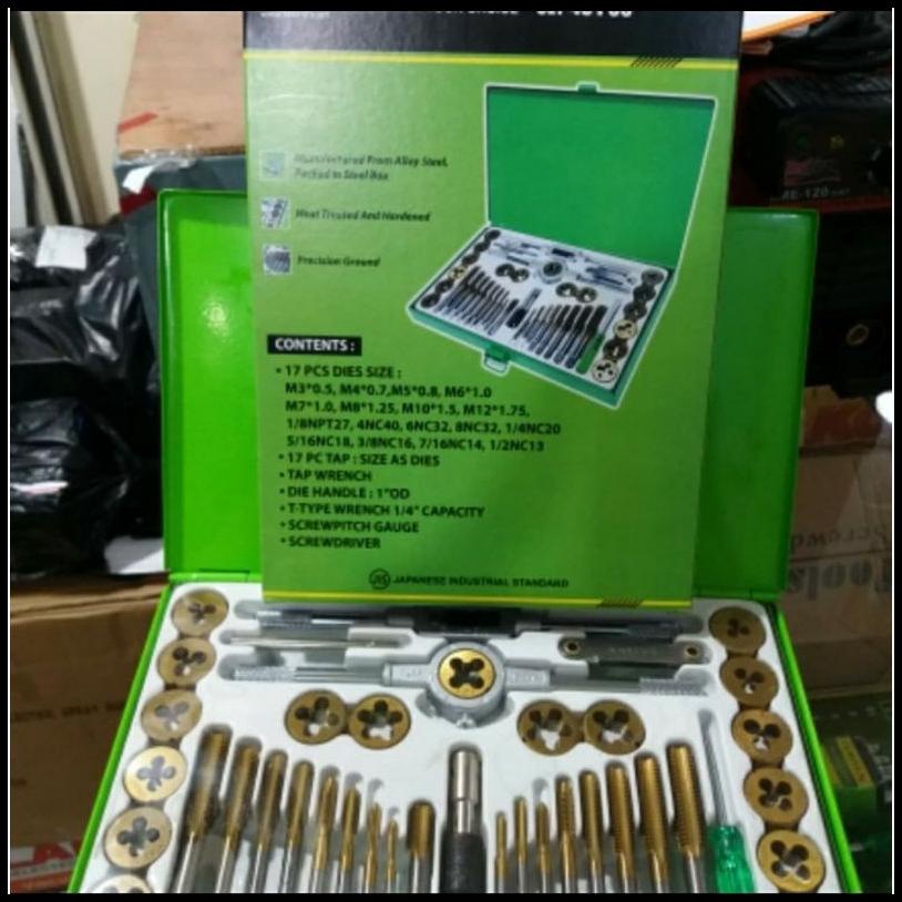 Jual Tekiro Tap And Dies Set 40 Pcs Alat Senai Snai Ulir Drat Baut