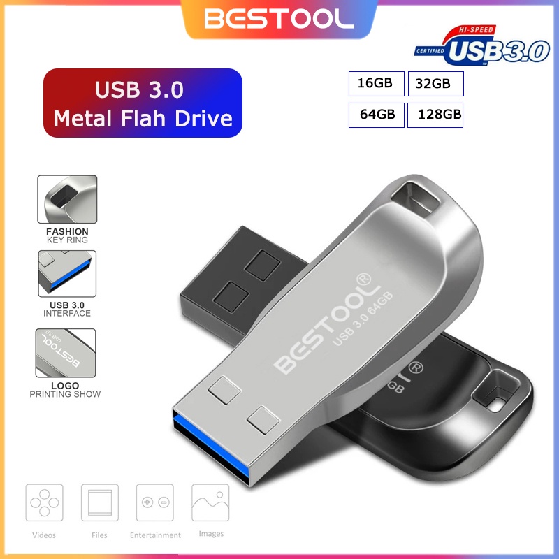 Jual BESTOOL Metal Flashdisk U Disk USB 3.0 Flash Drive 16/32/64/128 ...