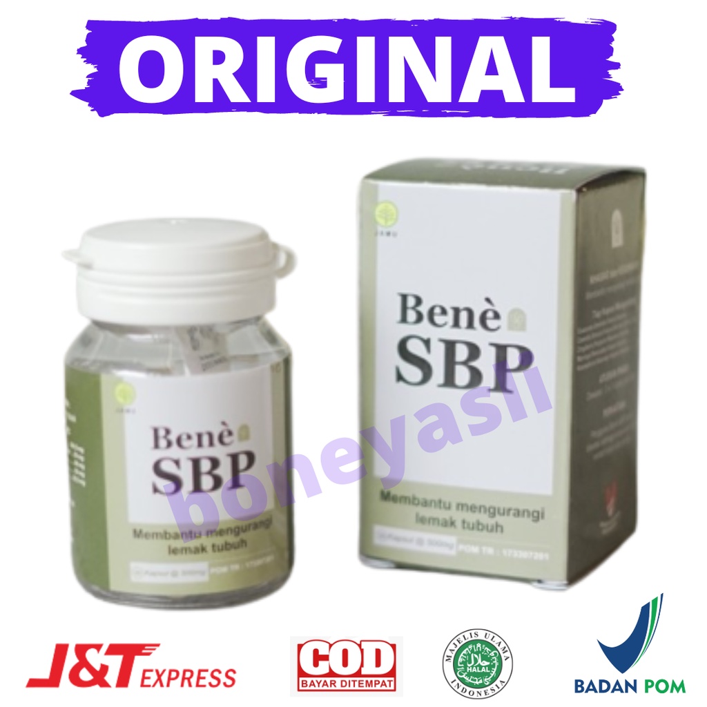 Bene Sbp Original Obat Pelangsing Badan Diet Ampuh Benesbp Slim Beauty Product Bpom 100 Asli