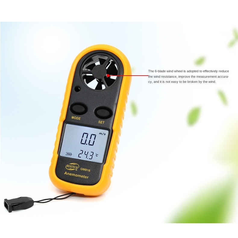 Piccolo misuratore di velocà del vento digale LCD Anemometro - Cina Anemometro digale, Anemografo
