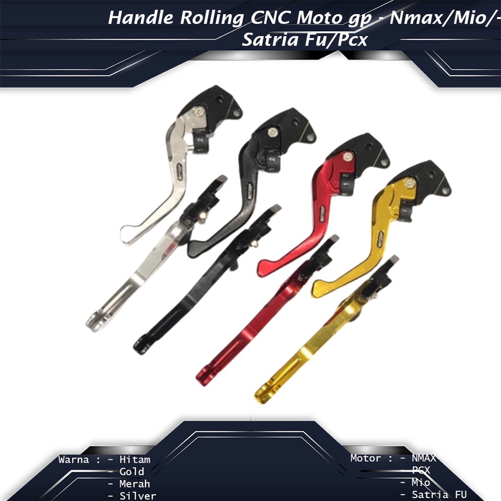 Jual Handle Rolling CNC PCX 150 160 Satria Fu/ Tiger Merk MOTO GP ...
