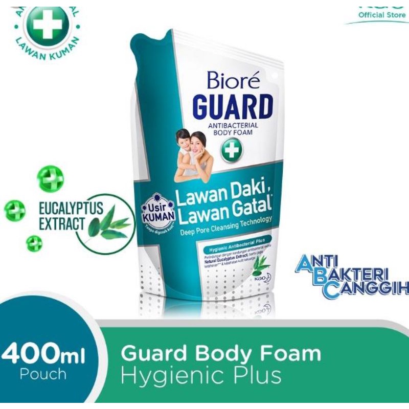 Jual Biore Guard Body Foam Energic Refiil Isi Ulang Active Antibacterial Energetic Cool