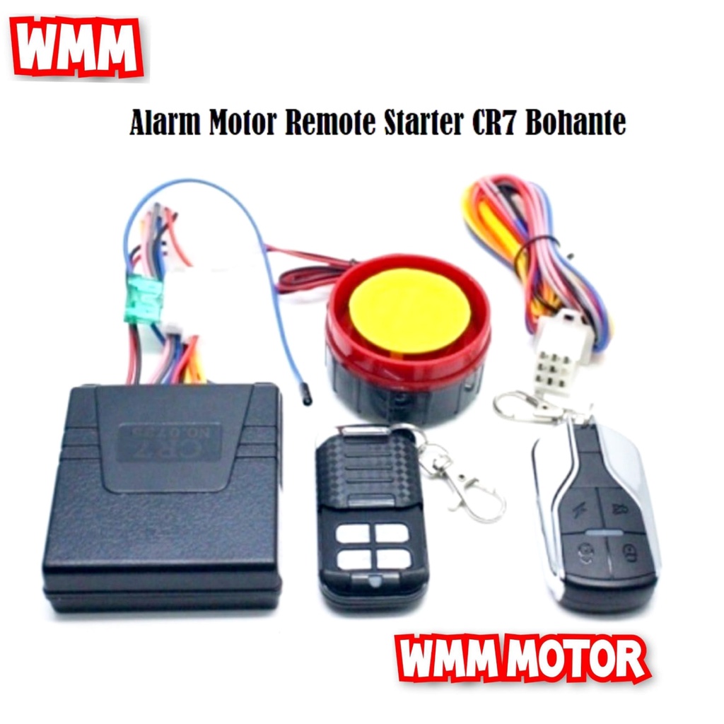 Jual Alarm Motor system anti maling 1 set Remote Starter tss Bohante ...