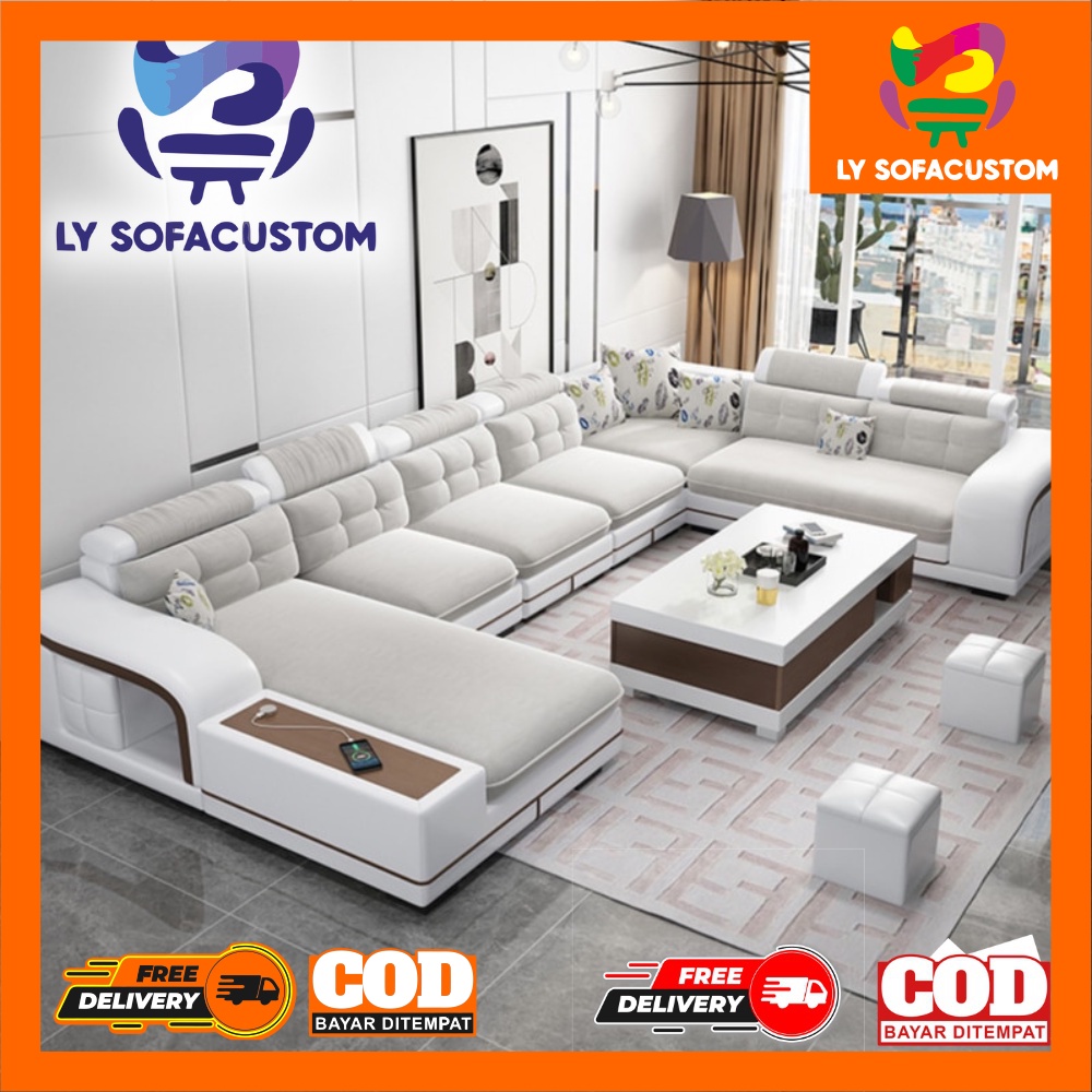 Jual Kursi Sofa Ruang Tamu Mewah Sofa Minimalis Modern Fullset Free