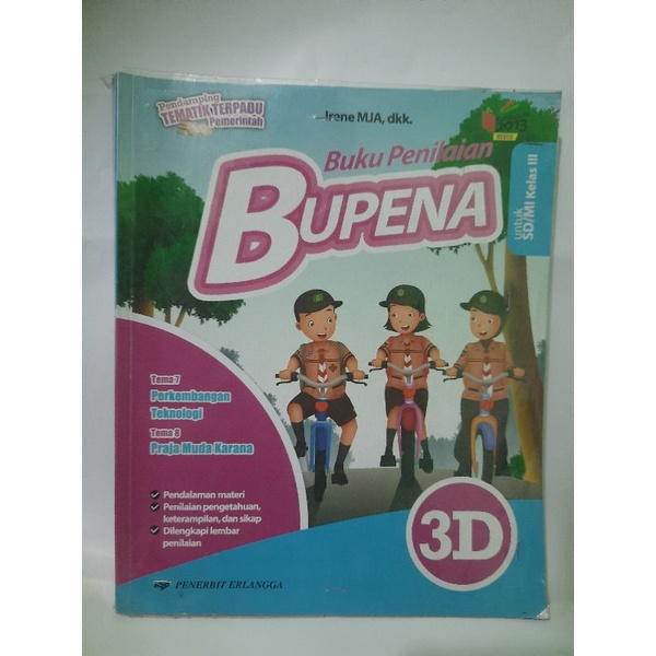 Jual Buku Penilaian Bupena untuk SD kelas 3 jilid 3D kurikulum 2013 ...