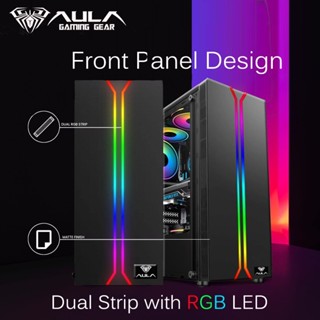 Jual Casing Pc Gaming Aula Fz Atx Include Fan Rgb Casing Aula Fz