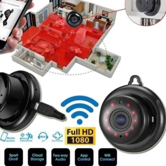 Jual Harga Heboh Ip cam Mini V380 Full HD /CCTV Camera Wifi Infrared ...