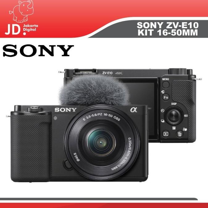 Jual Sony Zv-E10 Kit 16-50Mm Lens Mirrorless Camera - Sony Zv E10 Zve10 ...