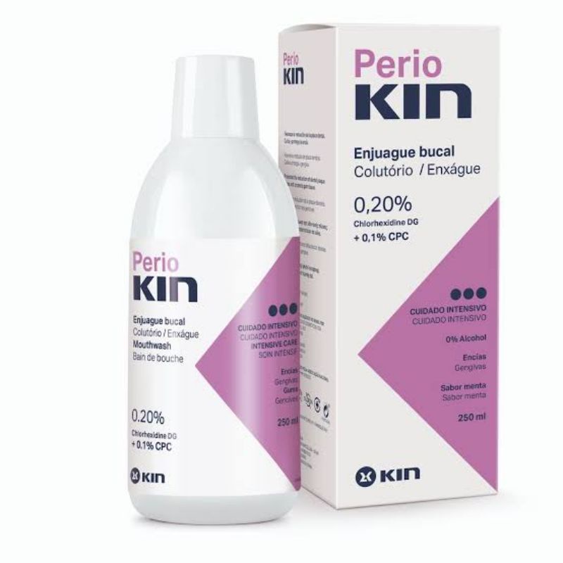 Jual periokin perio kin mouthwash chlorhexidine 0.2% 250ml | Shopee ...
