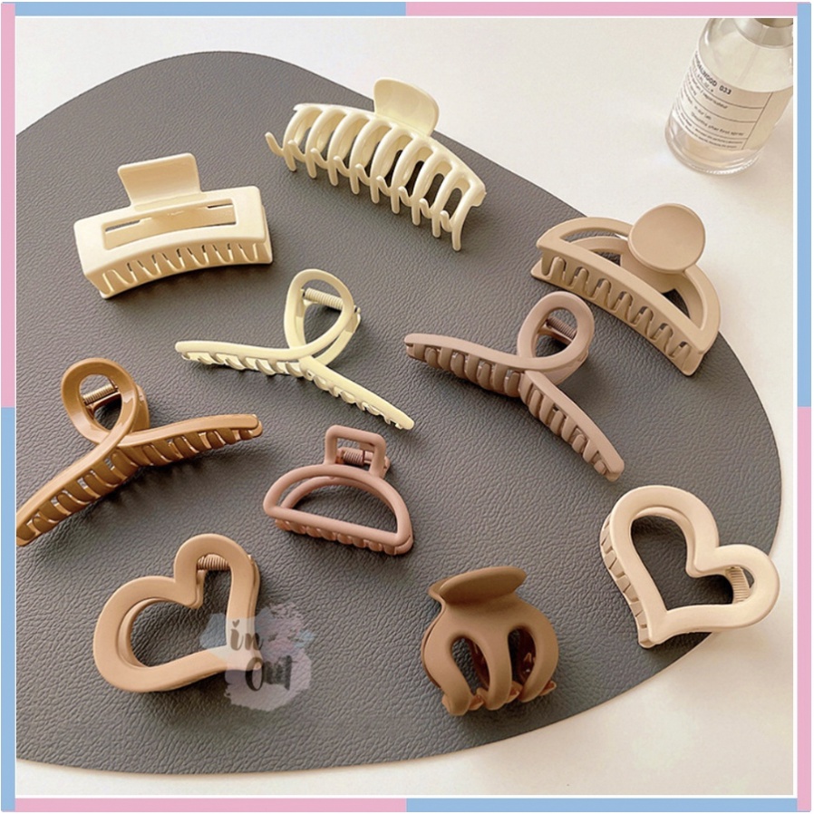 Jual Jedai Rambut warna pastel Choco Premium / Jepitan rambut Korea / Korean Hair claw / Jepit rambut plastik | Shopee Indonesia