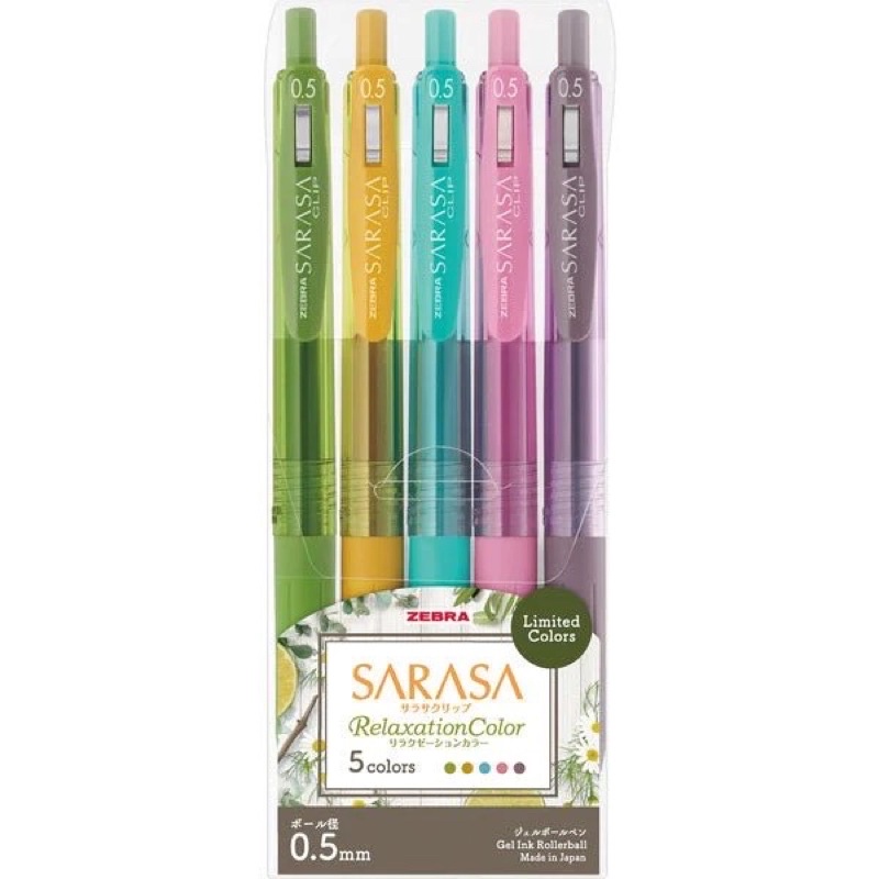 Jual Zebra Sarasa Relaxation Colors 0.5mm Gel Ink Pen Limited Edition ...