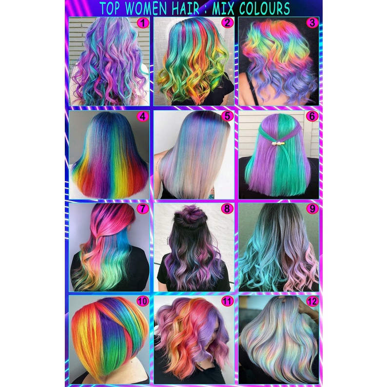 Jual Poster Salon Terbaru / Poster Warna Rambut Mix | Shopee Indonesia