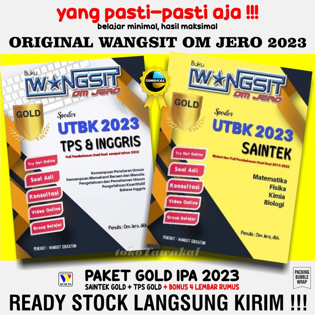 Jual Buku Wangsit UTBK SBMPTN 2023 / Buku Wangsit SNBT 2023 / Buku ...