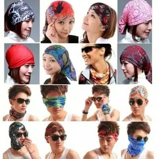 Jual masker baf bandana polos dan motif | Shopee Indonesia