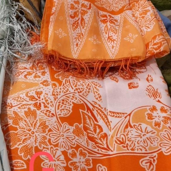Jual Set kain sarung kebaya + selendang rumbai 2in1 (5 varian) | Shopee ...