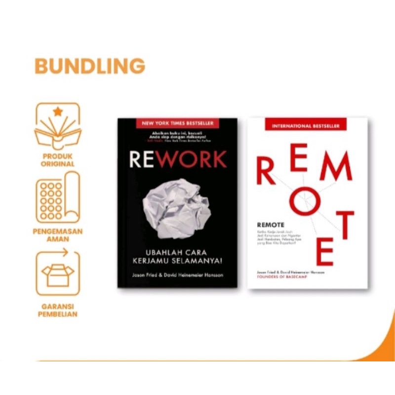 Jual PAKET BUKU REWORK DAN REMOTE ORIGINAL | Shopee Indonesia
