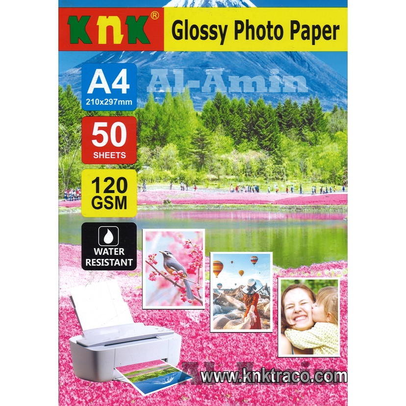 Jual Lembar Glossy Paper Kertas Foto Gsm Knk Original Shopee