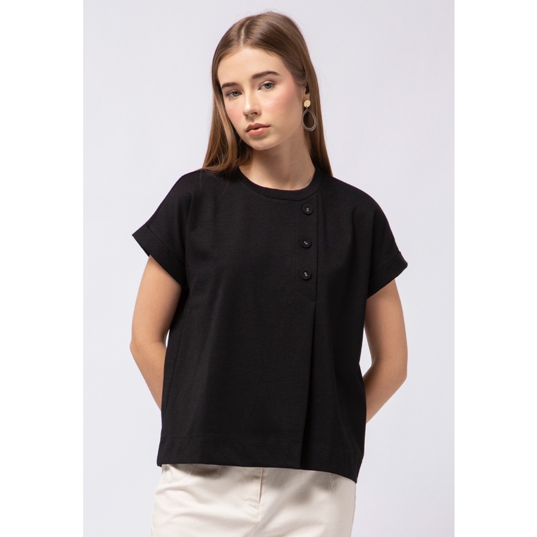 Jual Executive Button on Chest Top Black | Shopee Indonesia