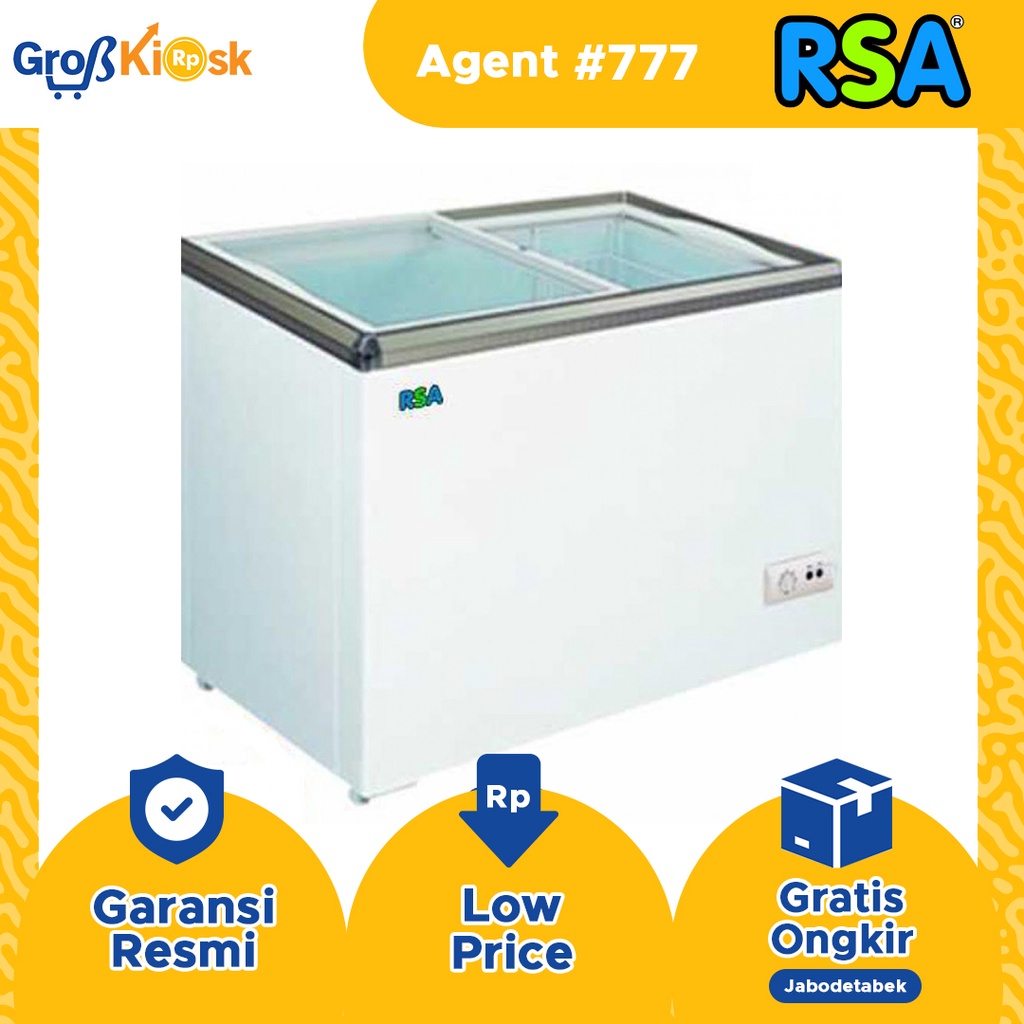 Jual CHEST FREEZER SLIDING DOOR RSA XS 200 / XS-200 | Shopee Indonesia