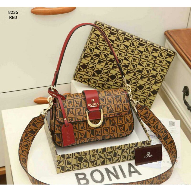 Jual tas bonia original sling bag messenger monogram uk 29x11x22cm - Kota  Medan - Newbrandedbonia