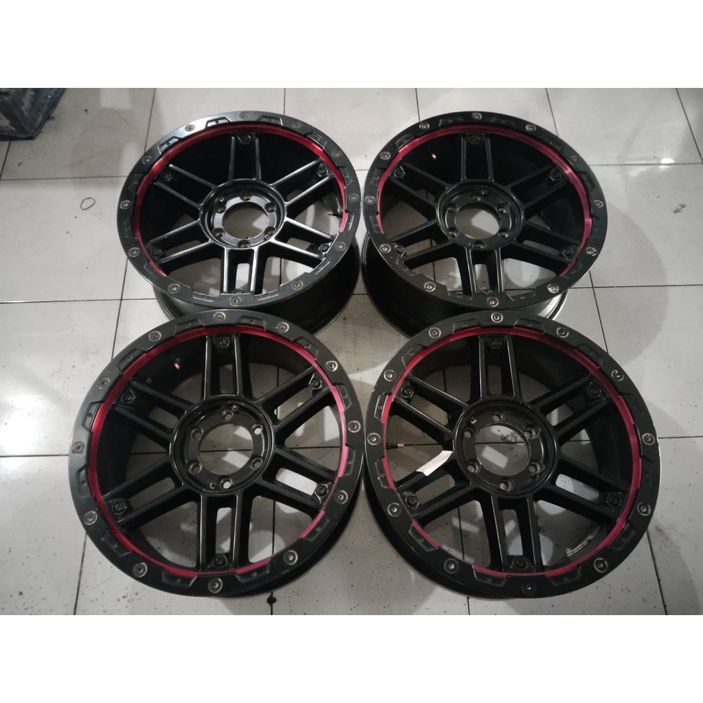 Jual Velg Racing Murah ring 20 Lebar 9 Pcd 6x139,7 Black Buat Mobil