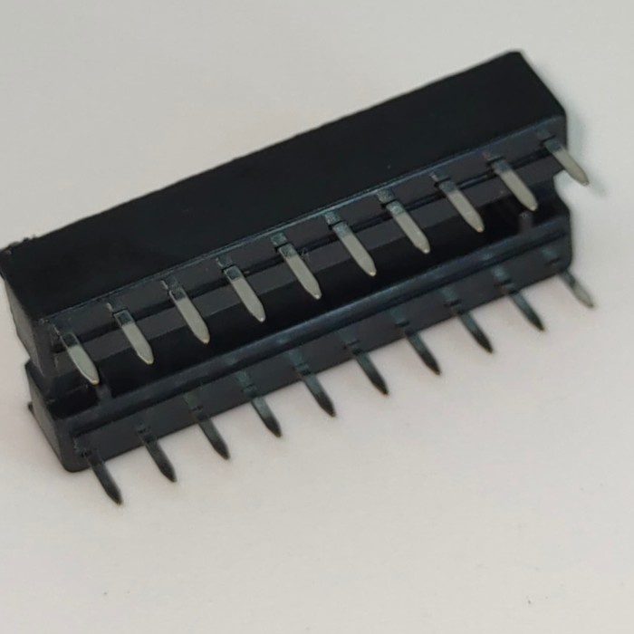 Jual Socket IC DIP20 DIP-20 soket IC DIP 20 pin 20P Square Pitch 2.54mm ...
