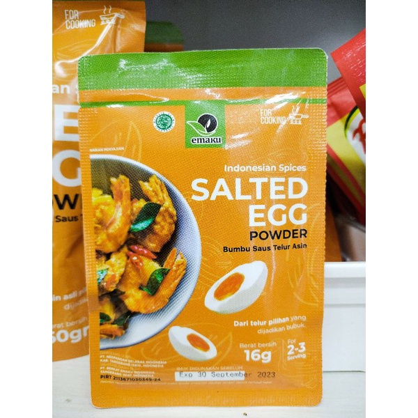 Jual Emaku Bumbu Saus Telur Asin 16gr / Salted Egg Powder | Shopee ...