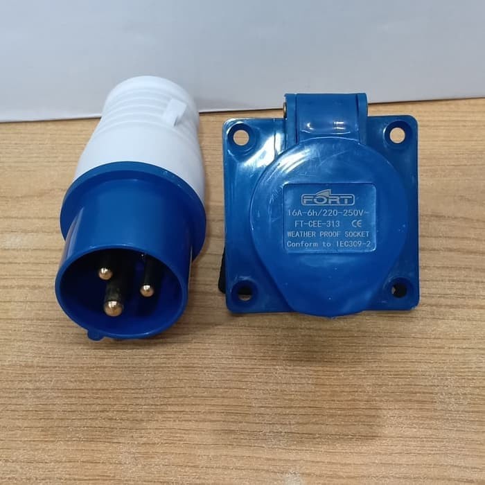 Jual Plug & Panel Socket Cee 013 + 313 (16A-3P) | Shopee Indonesia