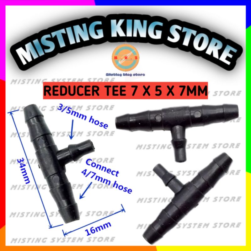 Jual Reducer Tee Mm X Mm Nepel Konektor Nipel Fitting Selang Pe