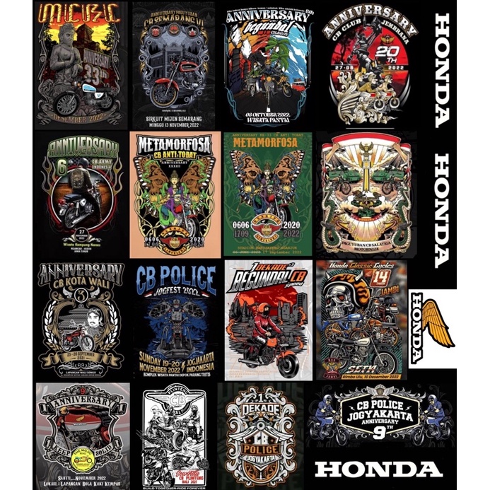 Jual Sticker Pack A3 Cb Touring B Satu Cb Police Cb Metamorfosa Set