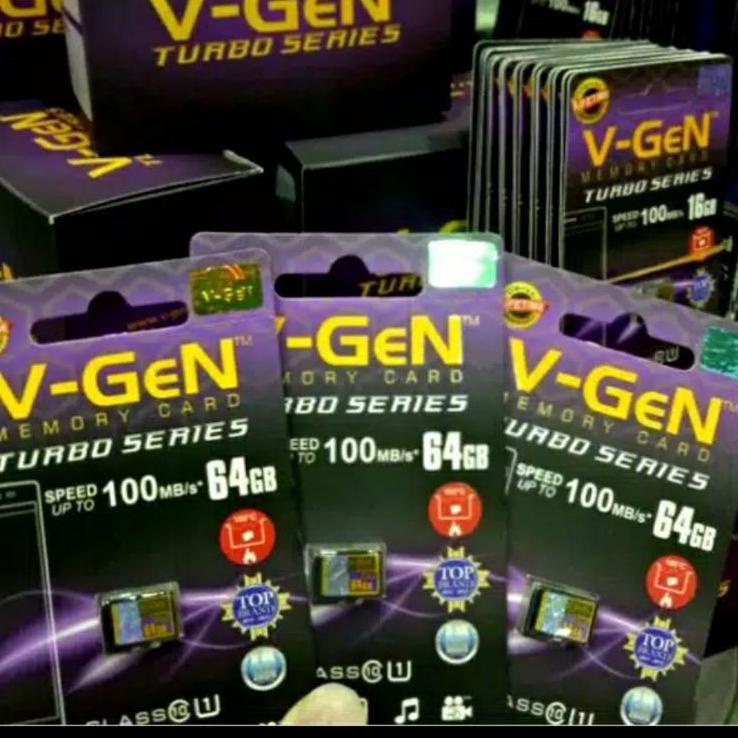 Jual Dijamin Keren Vgen V Gen Class 10 TURBO SERIES Memori Micro SD