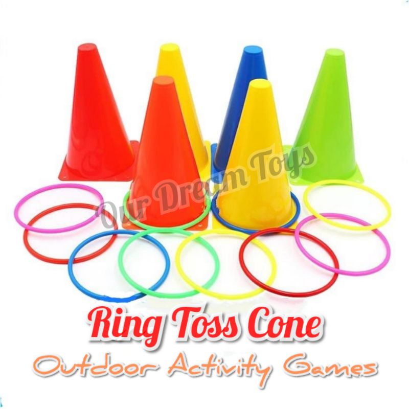 Jual Ring Toss Cone Game / Our Dream Toys/ Mainan lompat anak / Mainan ...